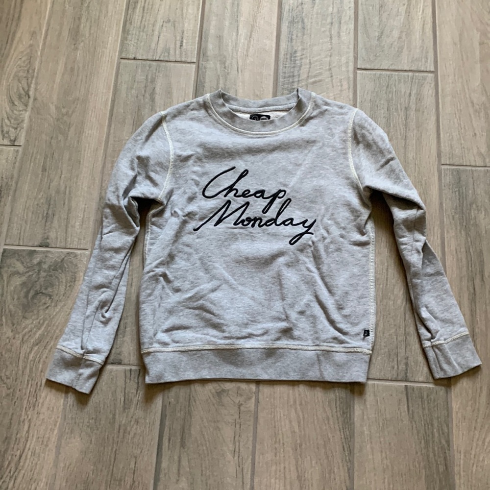 Cheap Monday gray pullover sweatshirt